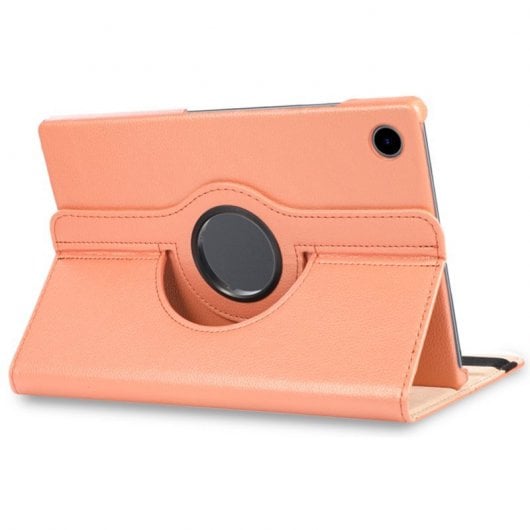 Coole Roségoldene glatte Kunstlederhülle für Samsung Galaxy Tab A8 X200 / X205 10,5"