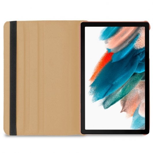 Coole Roségoldene glatte Kunstlederhülle für Samsung Galaxy Tab A8 X200 / X205 10,5"
