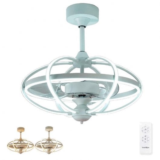 Ventilatore da soffitto Bastilipo Miami con luce LED e controllo 40W