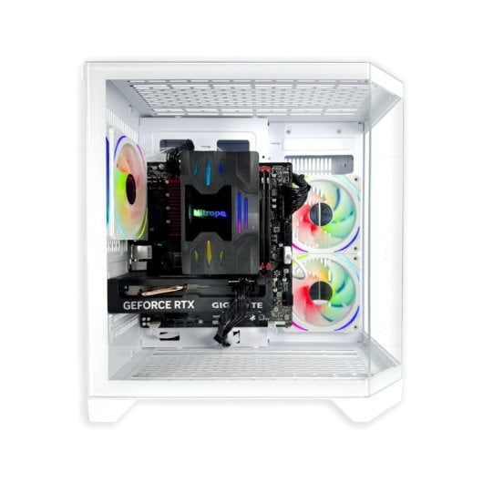 Nitropc Avanzado Silver Plus Intel i3-14100F/16GB/1TB M2/RTX3050 6GB/Windows 11/WiFi USB Blanco