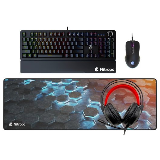 Nitropc Pack Diamond Intel i7-12700KF/32GB/2TB SSD/RTX 4060 + Monitor 27"