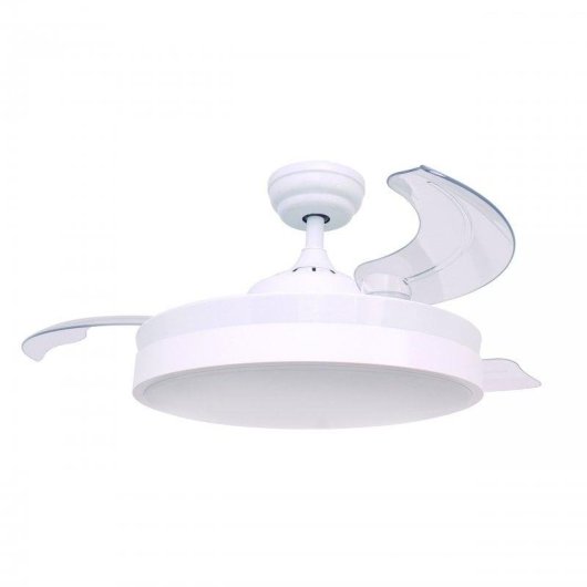 Ventilador de Techo con Luz Grupo FM VT-SENZA 36W 107cm Motor DC Aspas Retráctiles Mando Temporizador
