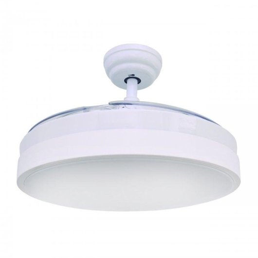 Ventilador de Techo con Luz Grupo FM VT-SENZA 36W 107cm Motor DC Aspas Retráctiles Mando Temporizador