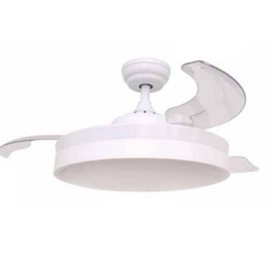 Ventilador de Techo con Luz Grupo FM VT-SENZA 36W 107cm Motor DC Aspas Retráctiles Mando Temporizador