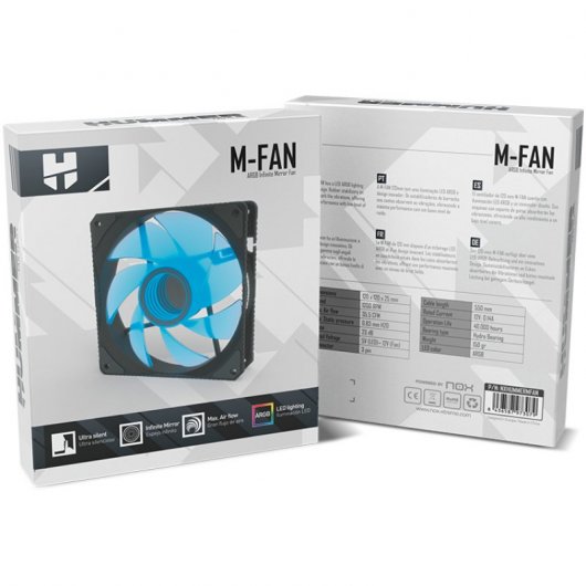 Nox Hummer M-FAN Espejo Infinito Ventilador ARGB 120mm