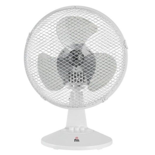 Ventilador de Sobremesa Fm Calefacción SB-123 25W 23cm 2 Velocidades Silencioso Oscilante