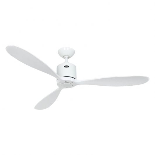CasaFan Aeroplan Eco Ventilateur de Plafond Moteur DC avec Lumière et Contrôle 132cm Blanc