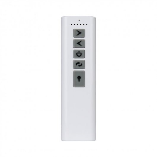 CasaFan Aerodynamix Eco 112 Deckenventilator, Gleichstrommotor mit Licht und Steuerung, 112 cm, Silber