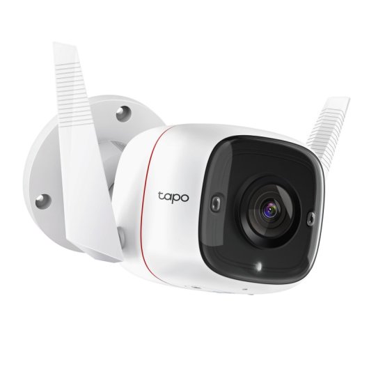 Tapo TC65 Cámara de Vigilancia Exterior, 2K 3MP, Detección IA Gratuita, Visión Nocturna
