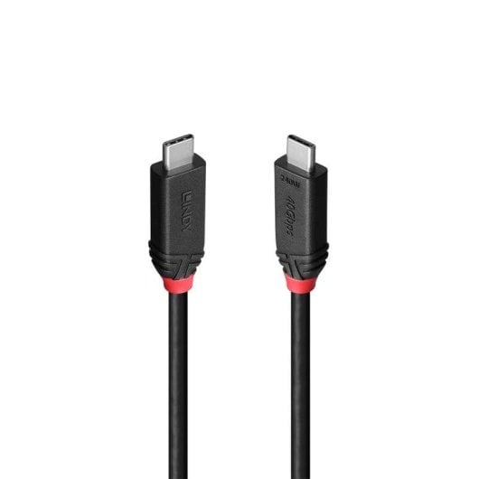Cabo USB-C 2 m USB4 Gen 3x2 40 Gbps PVC Preto com Power Delivery 240W
