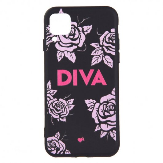 Funda Diva Silicona Negra Para Huawei P40 Lite  - Oficial De La Vecina Rubia