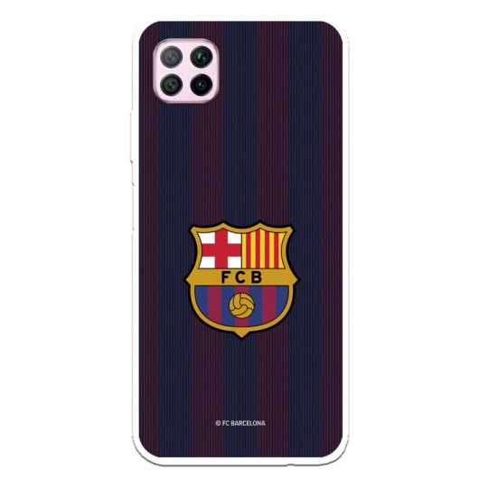 Funda Para Huawei P40 Lite Del Barcelona Rayas Blaugrana - Licencia Oficial Fc Barcelona
