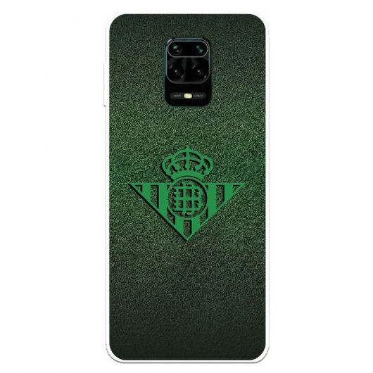 Funda Para IPhone 14 Pro Real Betis Balompié Escudo Verde Fondo Trama Licencia Oficial