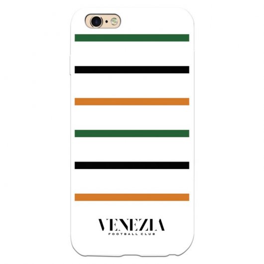 Funda Para Iphone 6s Plus Del Venezia Fondo Blanco Rayas - Licencia Oficial Venezia Football Club