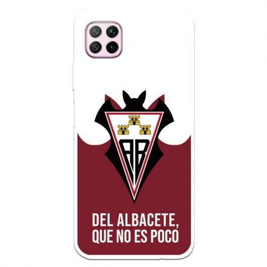Funda Para Huawei P40 Lite Del Albacete Escudo "del Albacete Que No Es Poco" - Licencia Oficial Albacete Balompié