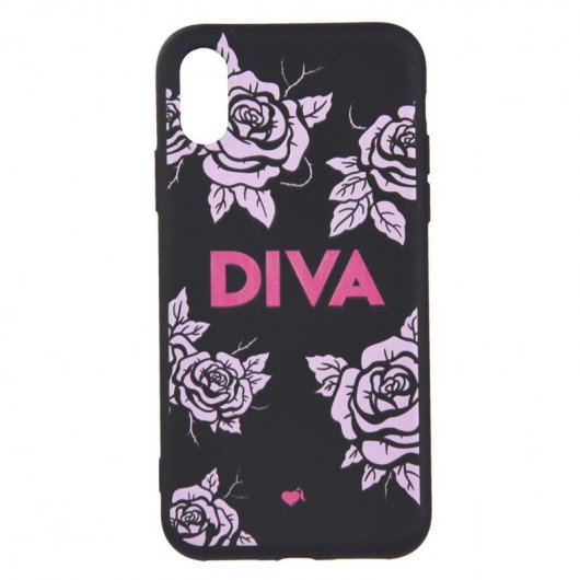 Funda Diva Silicona Negra Para Iphone Xs  - Oficial De La Vecina Rubia