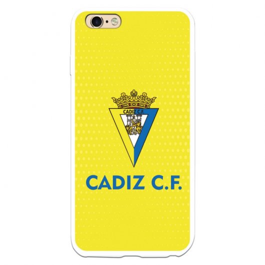 Funda Para Iphone 6s Plus Del Cádiz Fondo Amarillo - Licencia Oficial Cádiz Cf