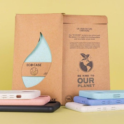 Funda para móvil La Casa de las Carcasas Biodegradable Ajuste Perfecto Blanco para iPhone 13