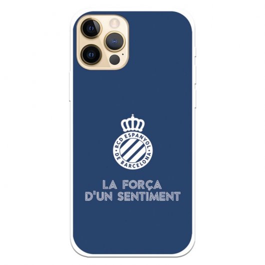 Funda Para Realme 12 Pro Plus 5G Del RCD Espanyol - Silicona Transparente Con Escudo Oficial
