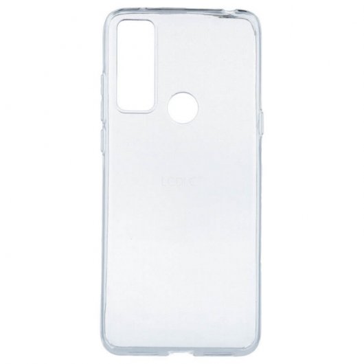 KJYF Custodia Cover per TCL 20 5G + Pellicola Protettiva in Vetro Temperato, Transparent Silicone Anti-Giallo TPU Case Guscio, Schermo Protettore per TCL 20 5G (6.67) - WMA8