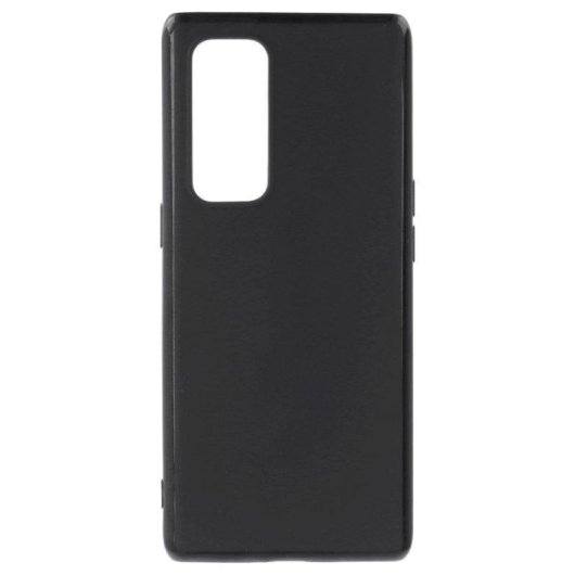 Funda para móvil La Casa de las Carcasas Silicona Lisa Negra para Oppo Find X3 Neo