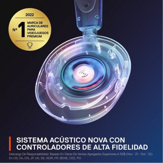 Auriculares SteelSeries Arctis Nova 1 met kabel 3,5 mm Gaming Noise Cancelling Zwart