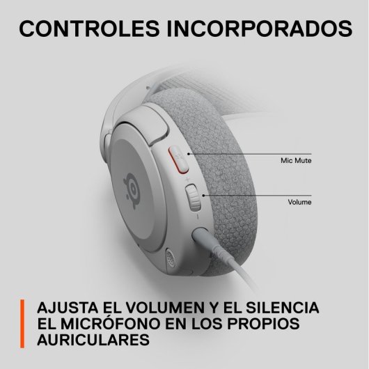 SteelSeries Arctis Nova 1 bedrade gaming headset met ruisonderdrukking, 3,5 mm, wit
