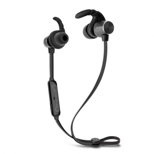 SBS Multipoint BT501 Kabellose Ohrhörer mit In-Ear-Mikrofon und Kabel (Schwarz)
