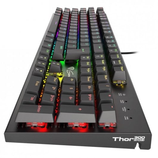 Tastiera da gioco meccanica Genesis Thor 300 RGB nera con interruttore Outemu Brown