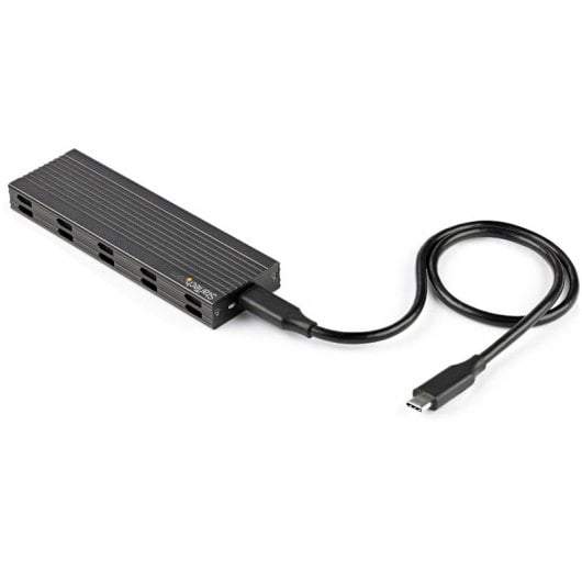 StarTech.com Boitier USB-C 10Gbps vers M.2 NVMe ou M.2 SATA SSD - Boitier Aluminium Externe Portable M.2 PCIe/SATA NGFF SSD - Câbles Hôte USB Type-C & USB-A - Compatible 2230/2242/2260/2280