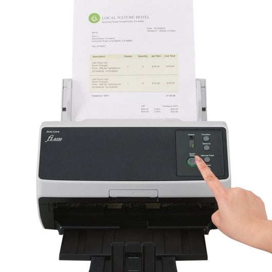 Ricoh FI-8150 ADF + scanner ad alimentazione manuale 600 x 600 DPI A4 Nero, Grigio