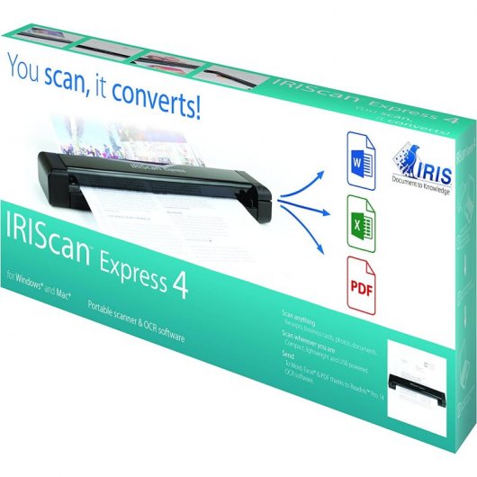 I.R.I.S. IRIScan Express 4 Scanner a foglio 1200 x 1200 DPI A4 Nero