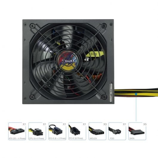 Tooq Fuente de Alimentación 650W PFC ACTIVO