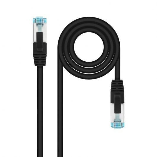Cavo di rete Nanocable Cat.7 600MHz LSZH SFTP PIMF AWG26 25cm Nero
