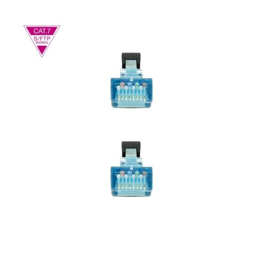 Cavo di rete Nanocable Cat.7 600MHz LSZH SFTP PIMF AWG26 25cm Nero