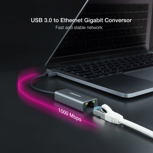 Nanocable Adaptador USB 3.0 para Ethernet Gigabit Alumínio