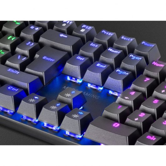 Mars Gaming MK422 Clavier Mécanique Noir RGB Switch Marron