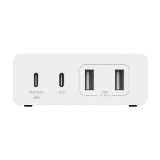 Ladegerät Belkin WCH010VFWH GaN 108W 4 Ports USB-C USB-A PD 3.0 Weiß 2m