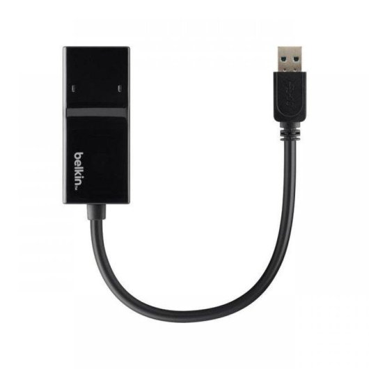 Adaptador USB 3.0 a Ethernet Gigabit Belkin Negro