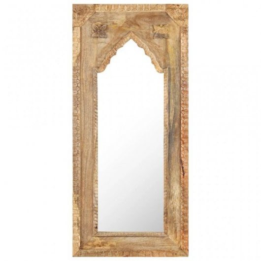 Vidaxl Espejo De Madera Maciza De Mango 50x3x110 Cm