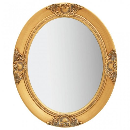 Vidaxl Espejo De Pared Estilo Barroco Dorado 50x60 Cm