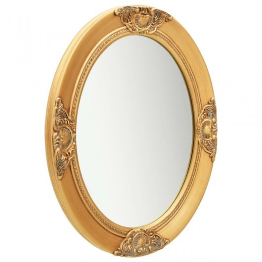 Vidaxl Espejo De Pared Estilo Barroco Dorado 50x60 Cm