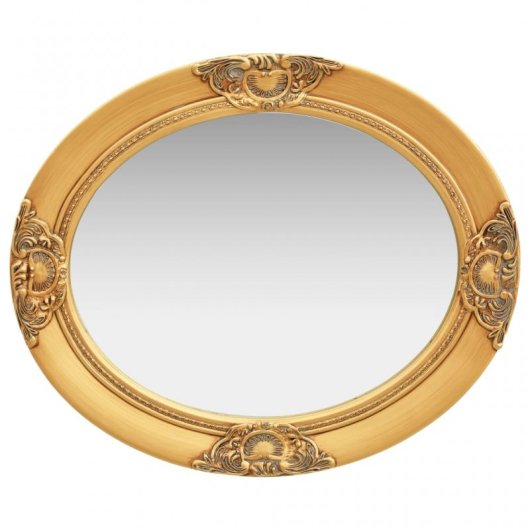 Vidaxl Espejo De Pared Estilo Barroco Dorado 50x60 Cm
