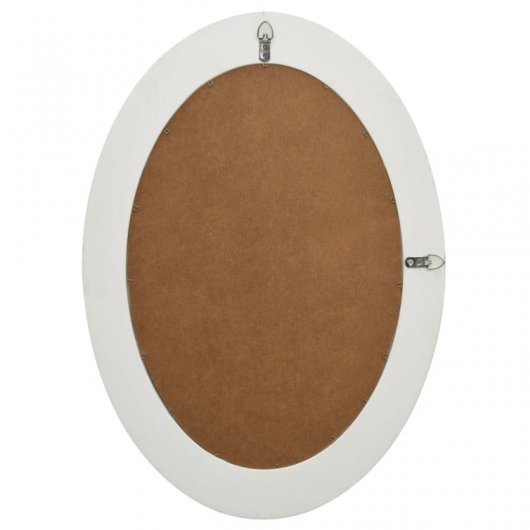 Vidaxl Espejo De Pared Estilo Barroco Blanco 50x70 Cm
