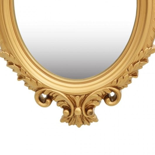 Vidaxl Espejo De Pared Estilo Castillo Dorado 56x76 Cm