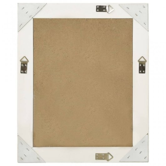 Vidaxl Espejo De Pared Estilo Barroco Blanco 50x60 Cm