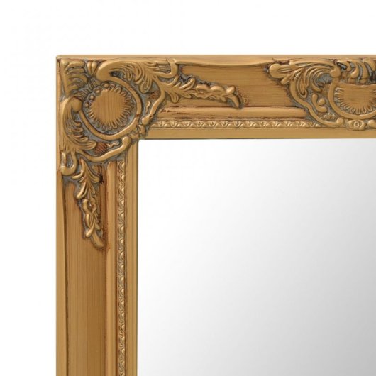 Vidaxl Espejo De Pared Estilo Barroco Dorado 60x40 Cm