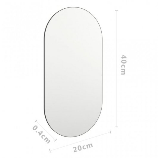 Vidaxl Espejo 40x20 Cm Vidrio