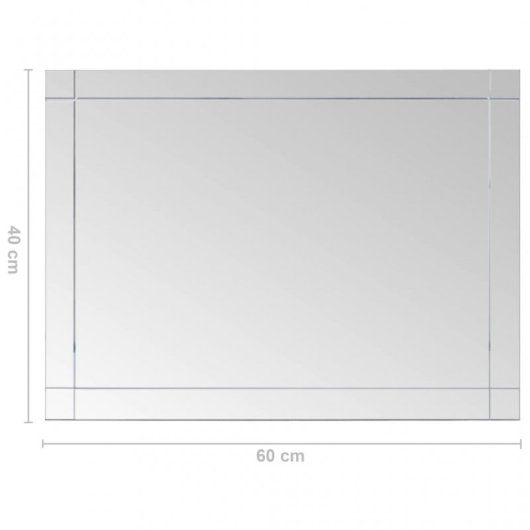 Vidaxl Espejo De Pared Vidrio 60x40 Cm