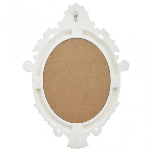 Vidaxl Espejo De Pared Estilo Castillo Blanco 56x76 Cm
